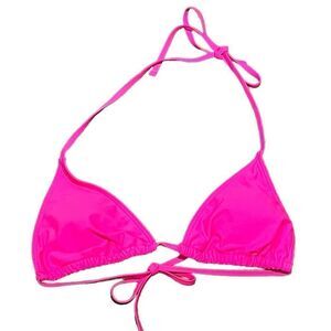 Tempt Me Women’s Bright Pink Triangle Bikini Top, Size M, NWT‎